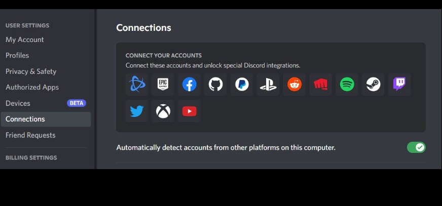 discord reactive image - connect twitch or youtube