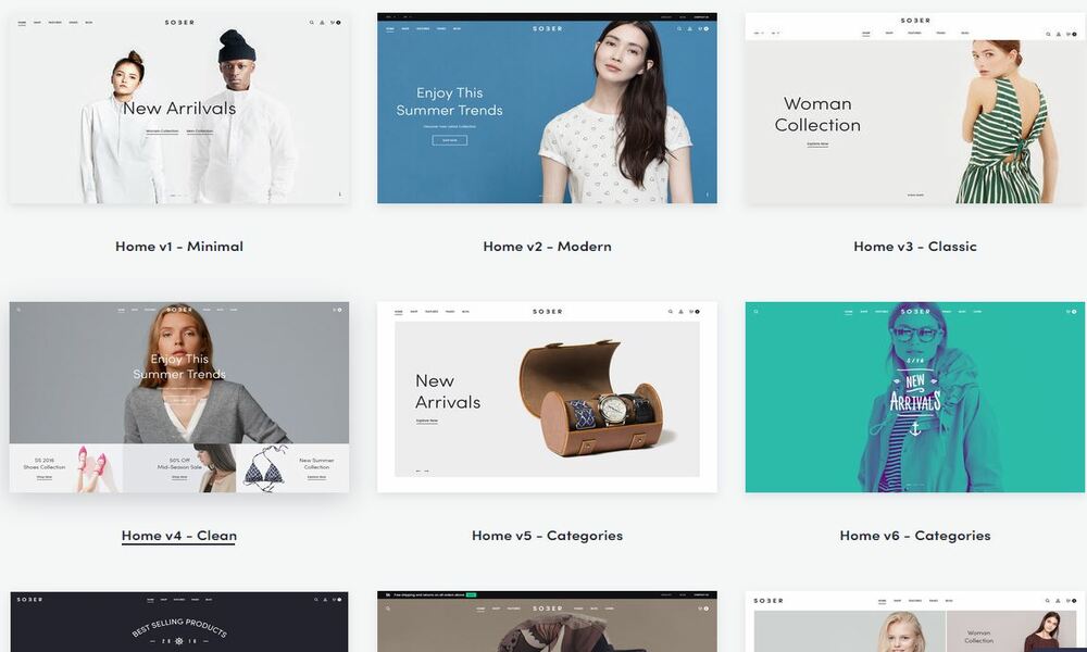 best wordpress ecommerce themes - sober