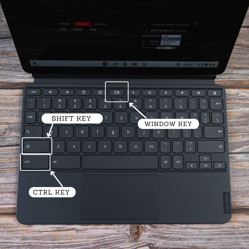 Partial Screenshot keyboard shortcut on ChromeOS