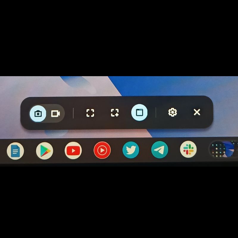 Screenshot tool in ChromeOS