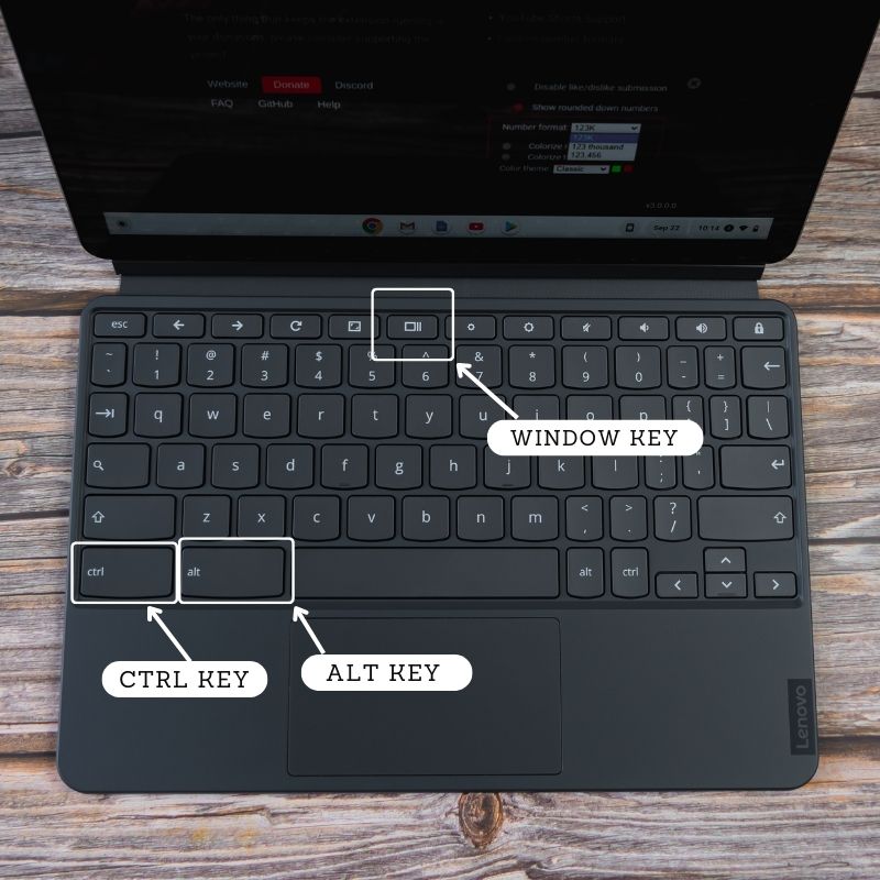 Window Screenshot keyboard shortcut on ChromeOS