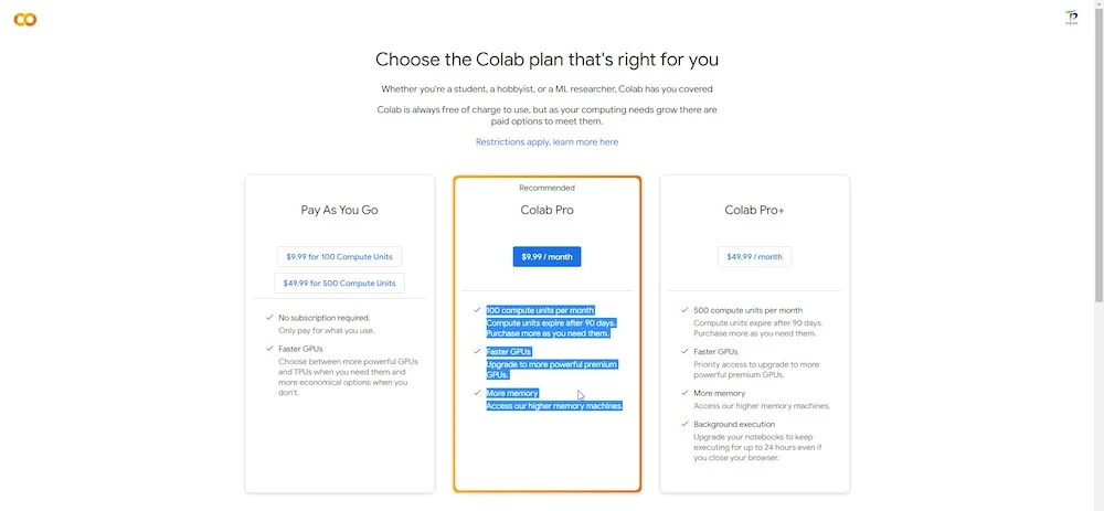 google colab signup