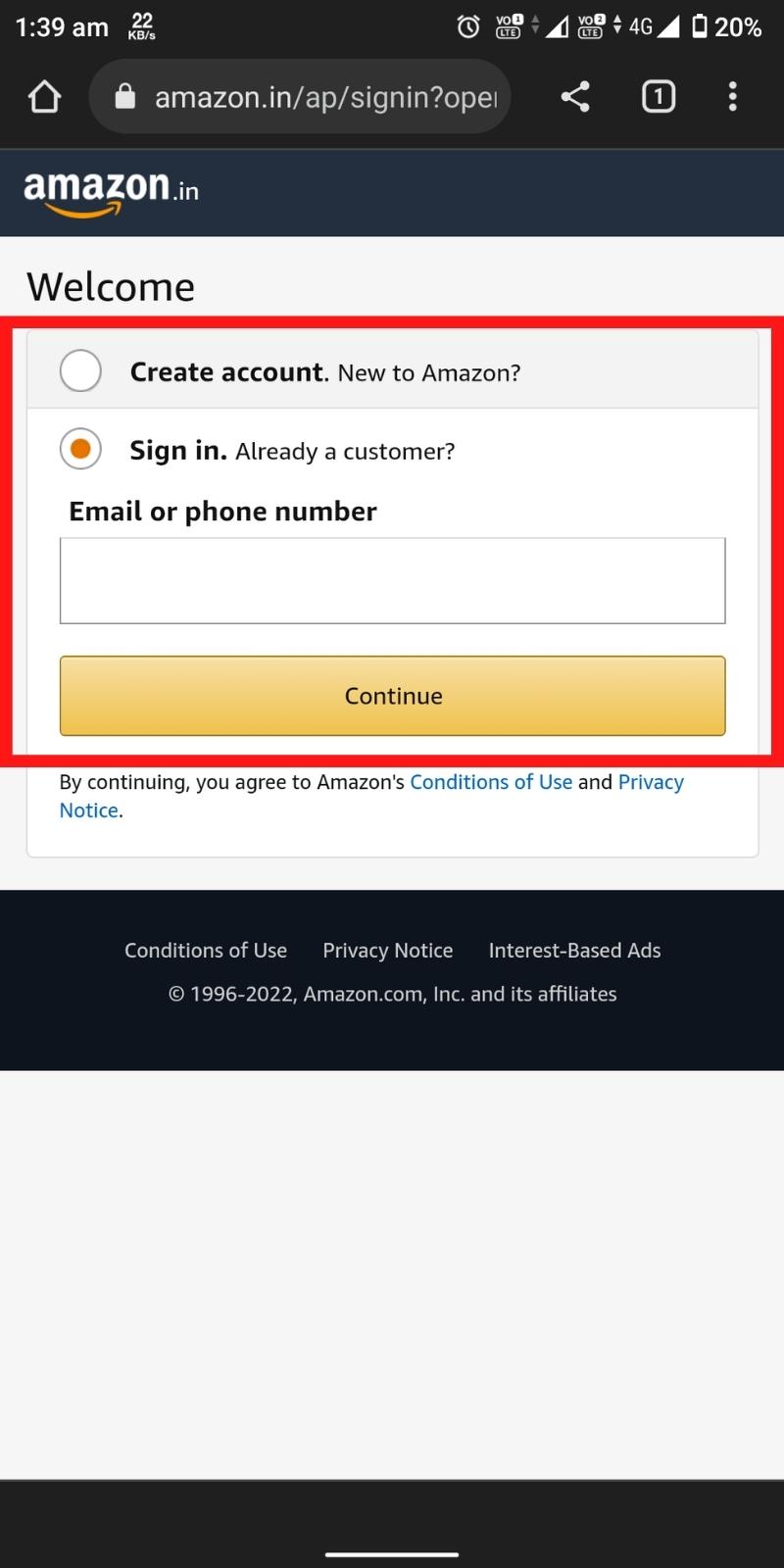 How to Archive Amazon Orders on Android and iPhone Step 2