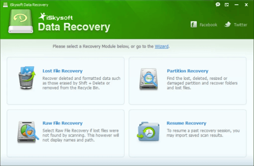 برنامج iSkySoft Data Recovery