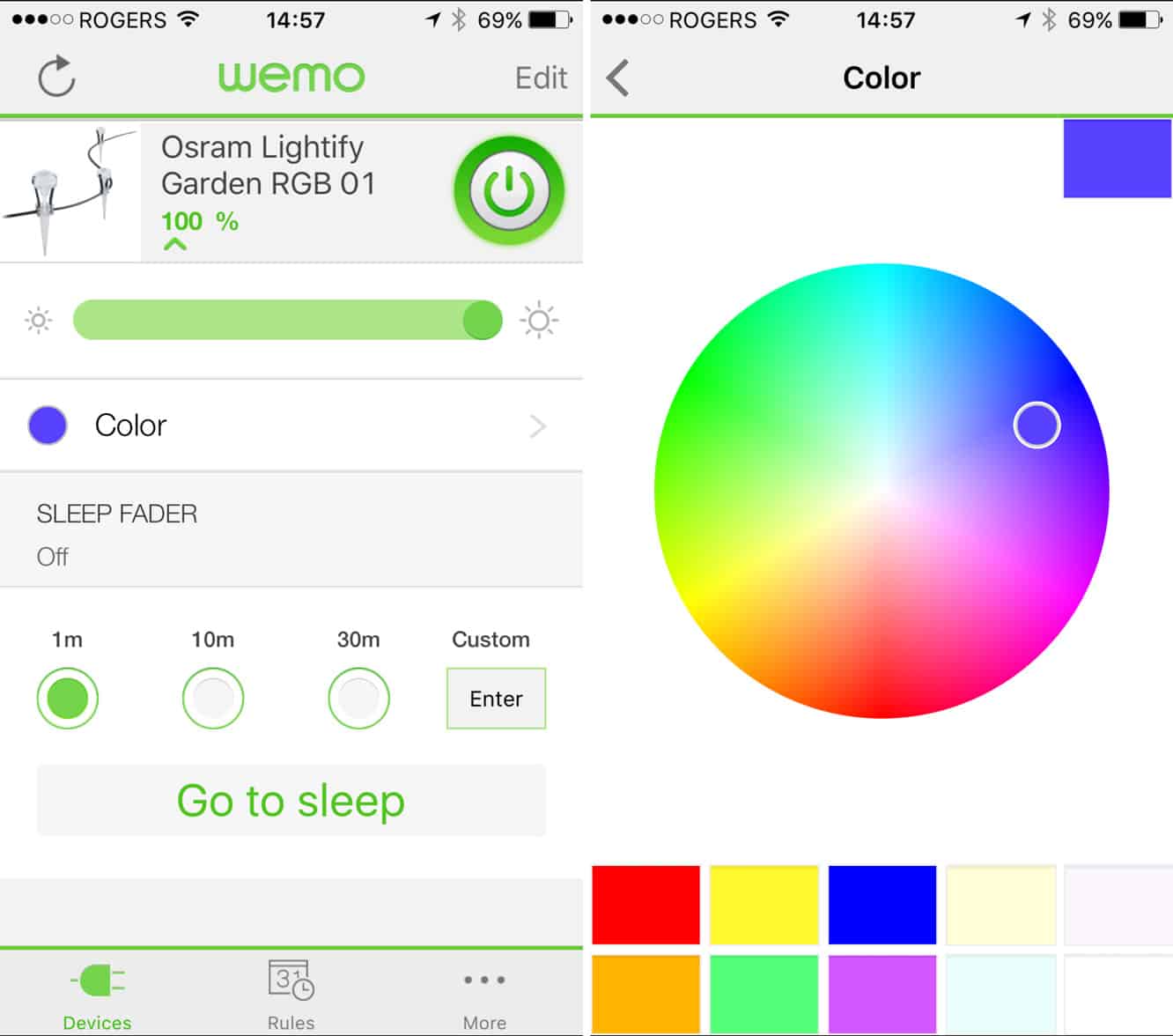 评论：Belkin WeMo + OSRAM Lightify Gardenspot Mini RGB 入门套装