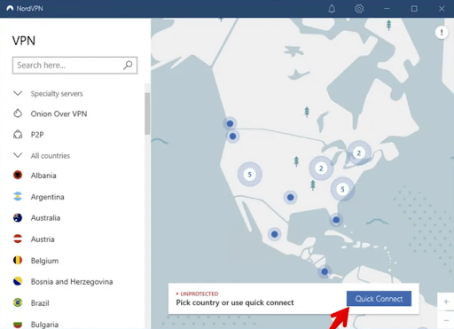 Steps to use NordVPN on Windows