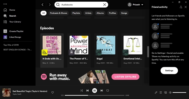 spotify for audiobooks