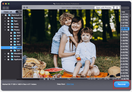Stellar Data Recovery for Mac - Recover