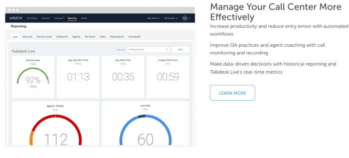 การรายงาน Talkdesk