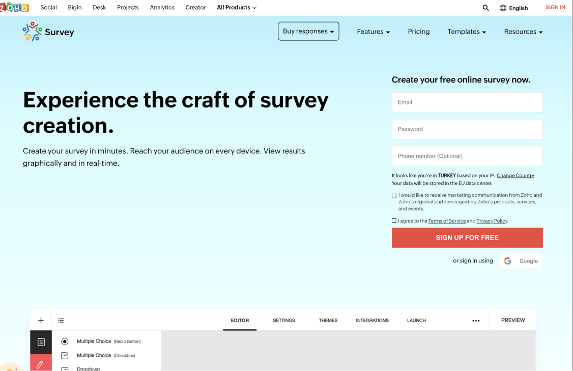 Zoho Survey