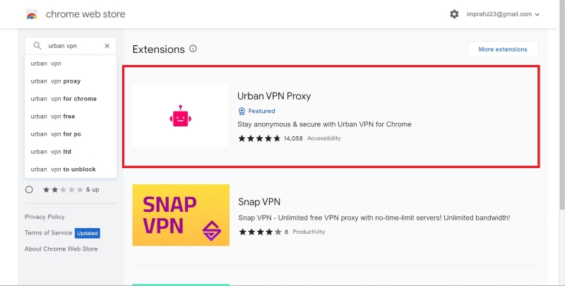 install urban vpn extension