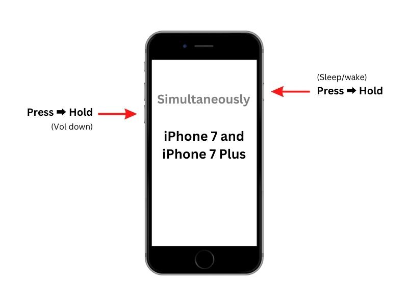 force restart for iphone 7 and iphone 7 plus