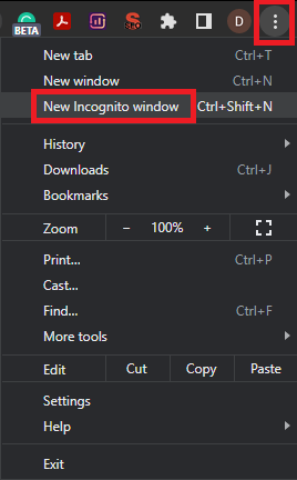 New Incognito Tab