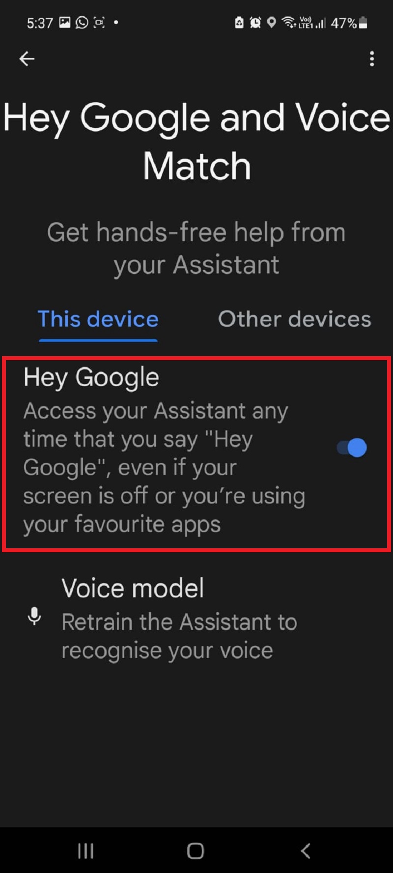 take screenshot using google assistant 6