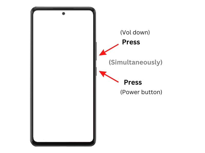 take screenshot using hardware keys