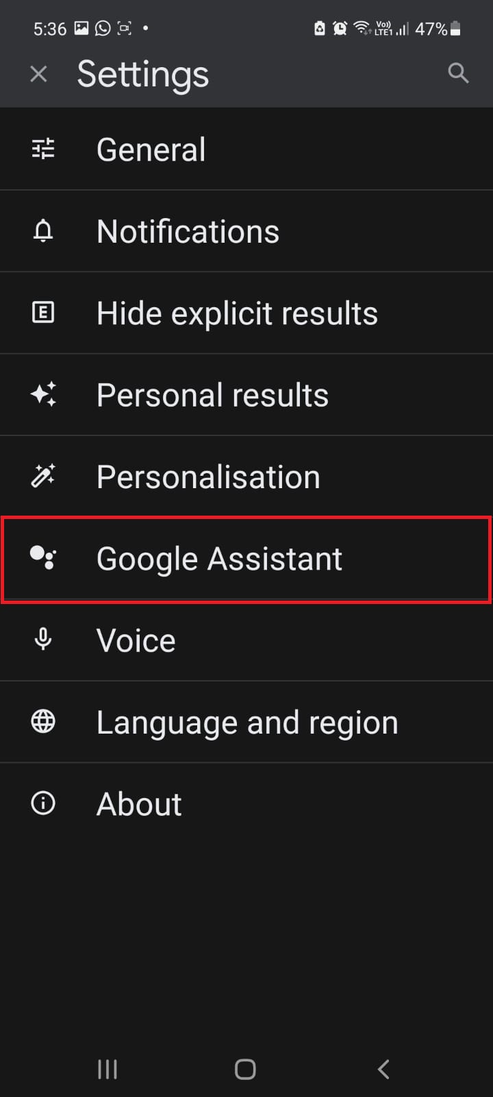 take screenshot using google assistant 4