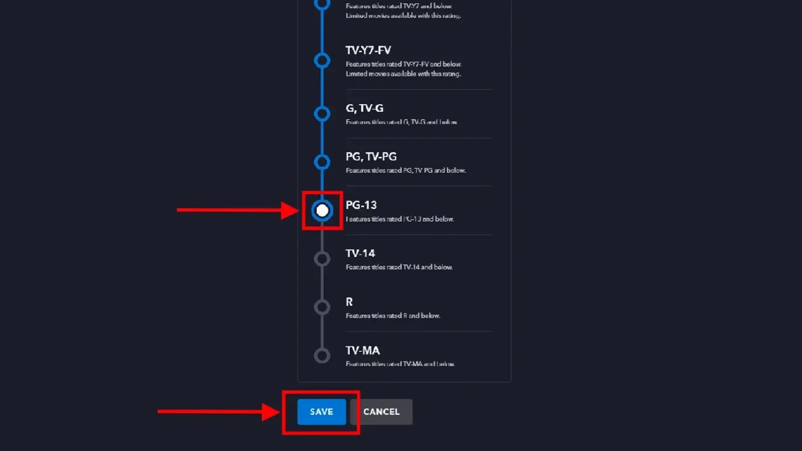 дисней выбрать контент рейтинг