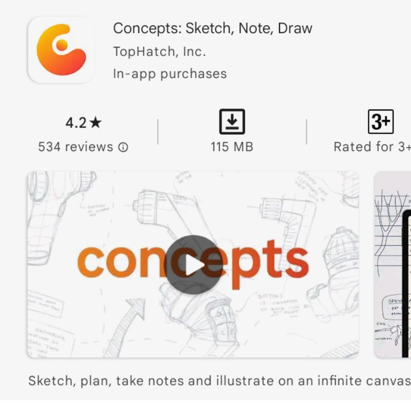 concepts app for note taking