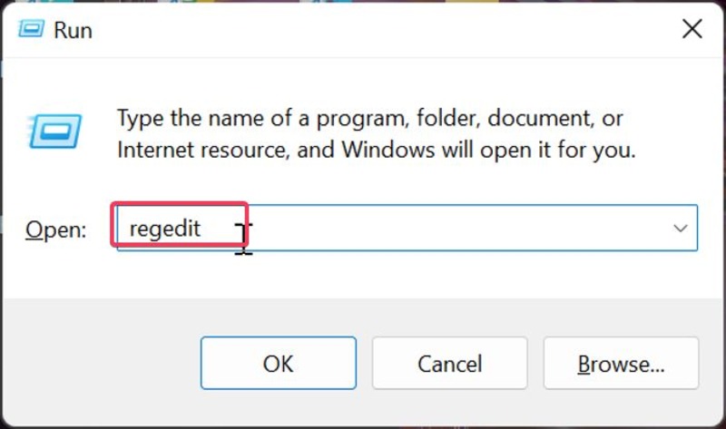 8 ways to fix “the local device name is already in use” error in windows - open registry editor with run