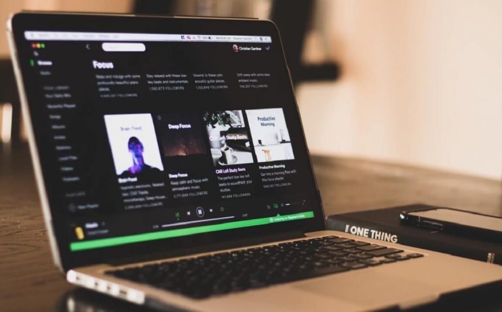 spotify auf dem macbook