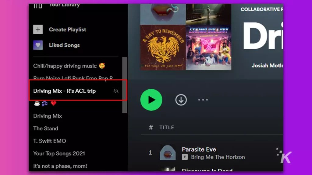 hwo per condividere una playlist collaborativa su spotify