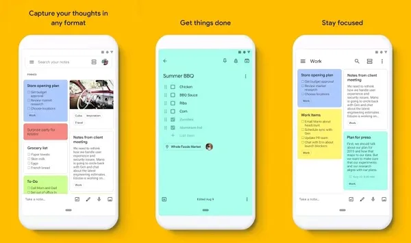 Google Keep 的用途