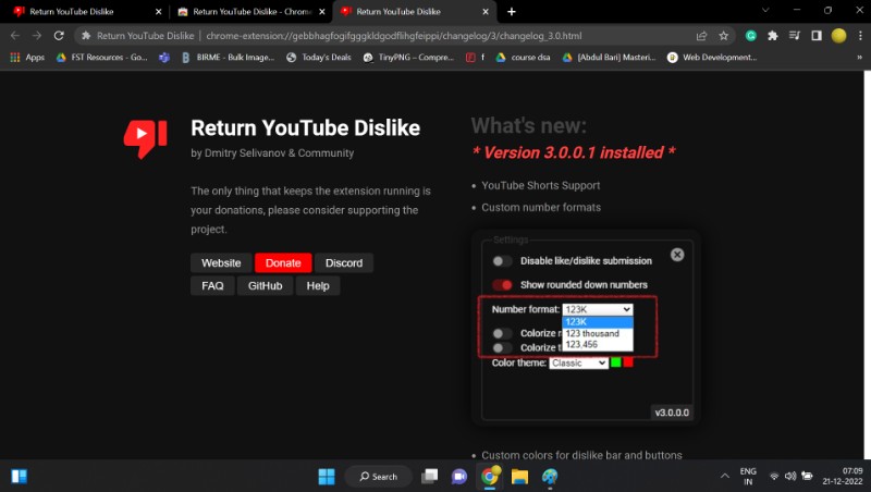 how to view youtube dislike count on browser step 4