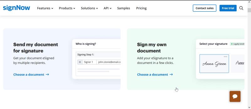 docusign alternative: signnow