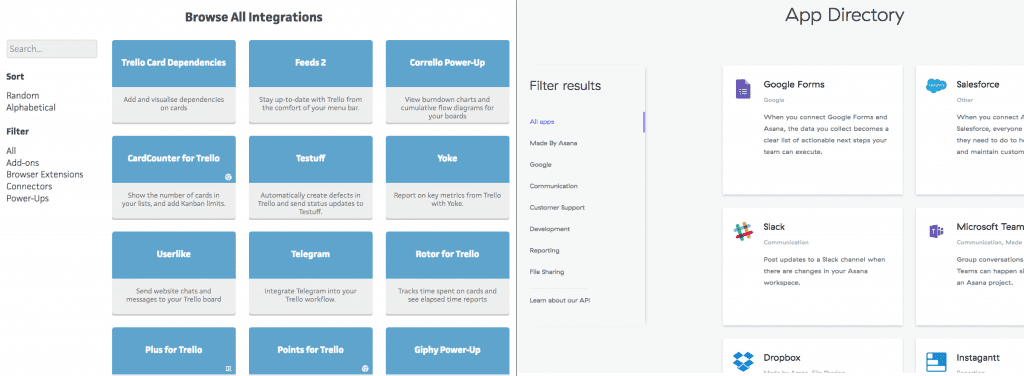 Asana 和 Trello 集成