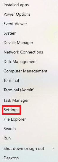 open the Windows Settings in Windows 11