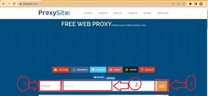 procedura site-ului proxy