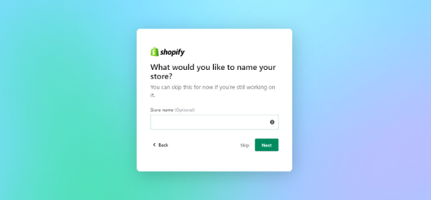 Registra tu cuenta de Shopify