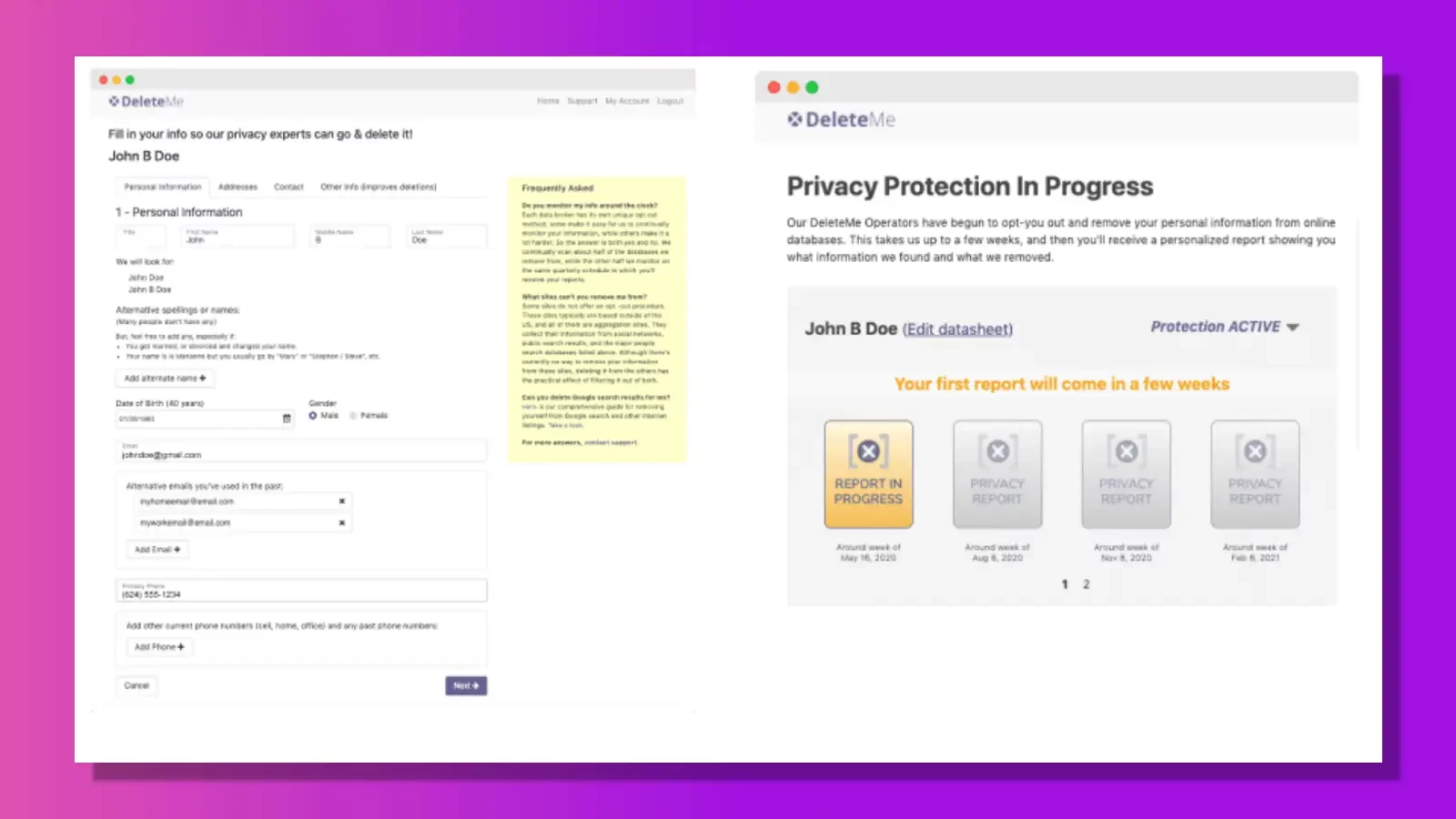 sfocatura gestore di password