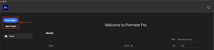 Welcome-Premiere Pro