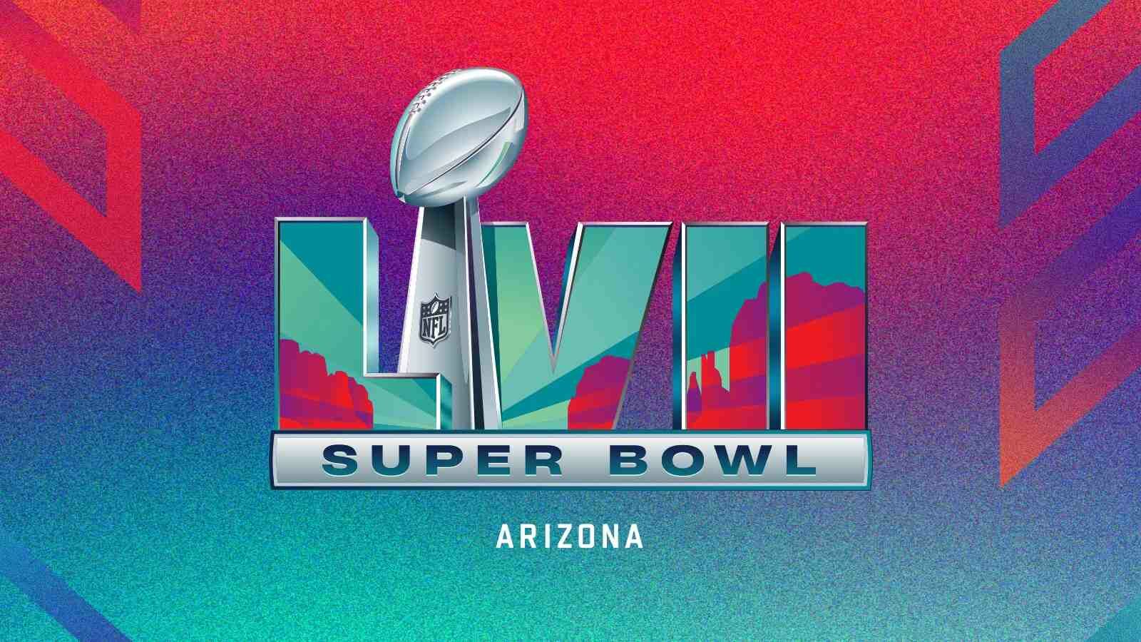 spanduk logo super bowl lvii