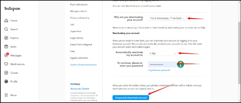 how to delete instagram account permanently or temporarily [2023] - instagram 3