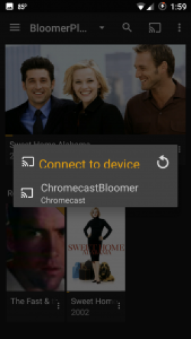 Collegati al dispositivo Chromecast