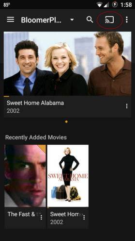 Icône Chromecast Android