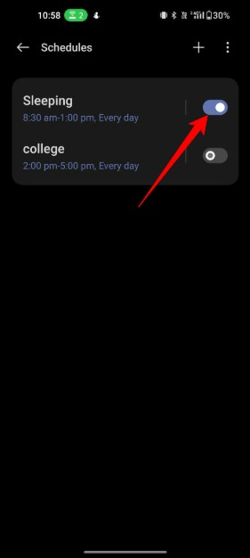 image showing do-not-disturb-mode-schedules