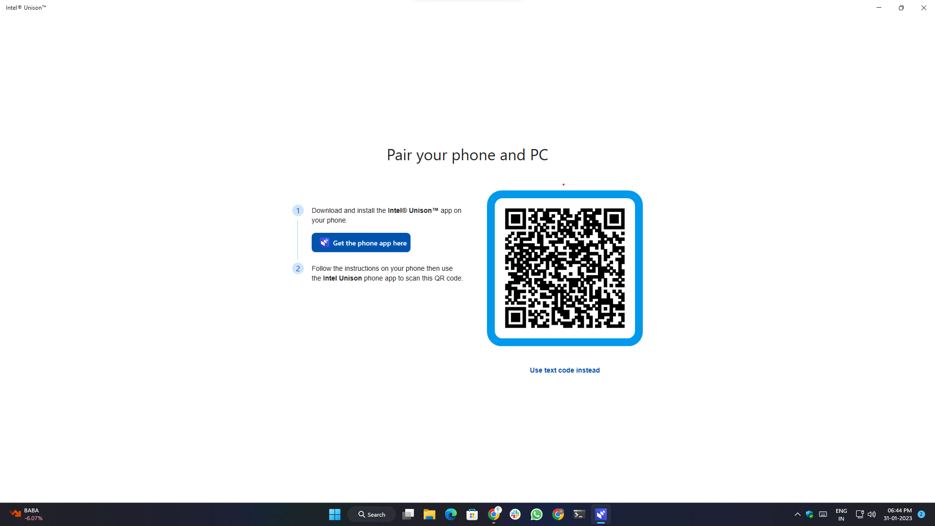 intel unison app overview, setup & features- qr pairing process