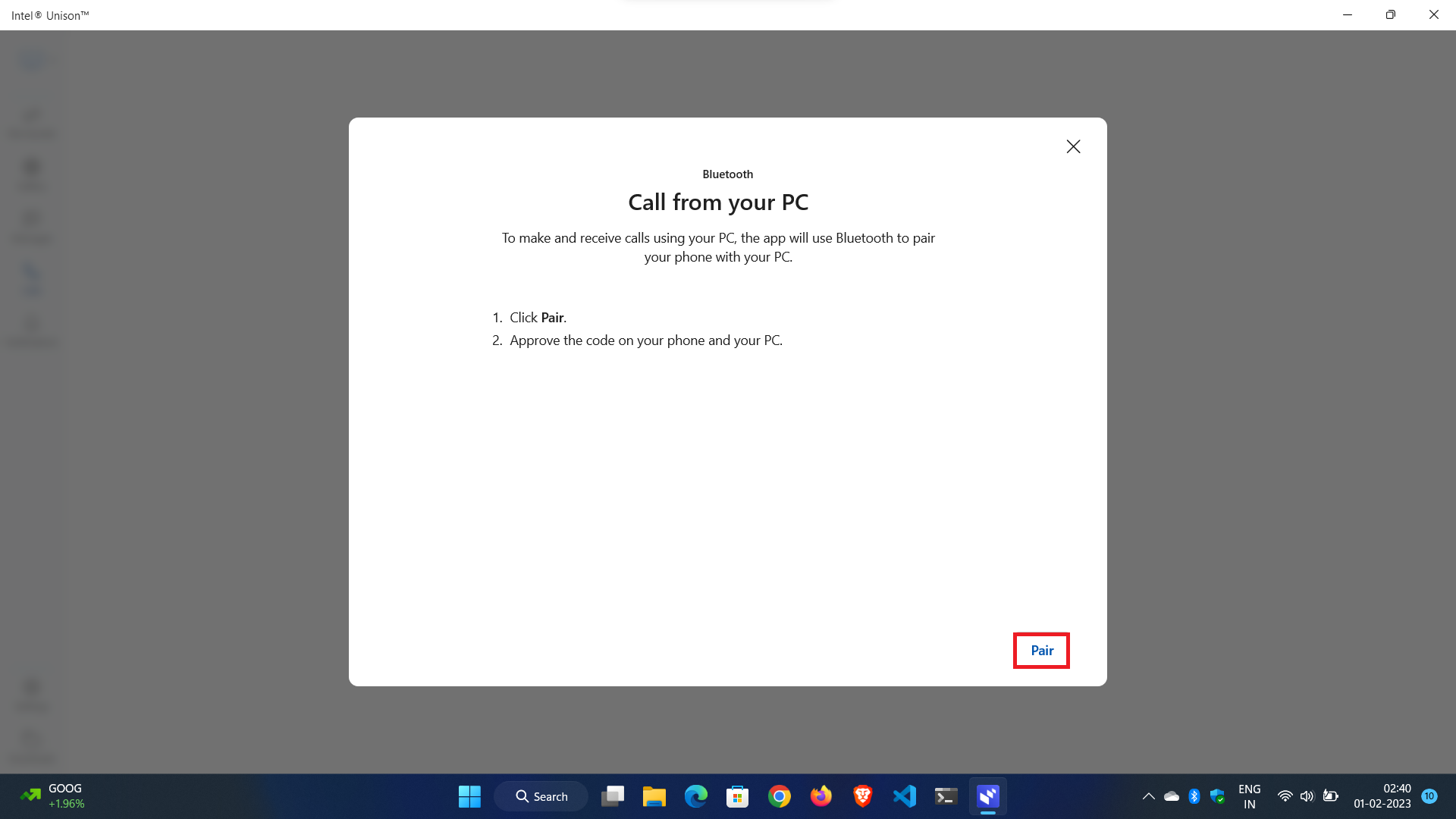 intel unison app overview, setup & features- calls bluetooth pair