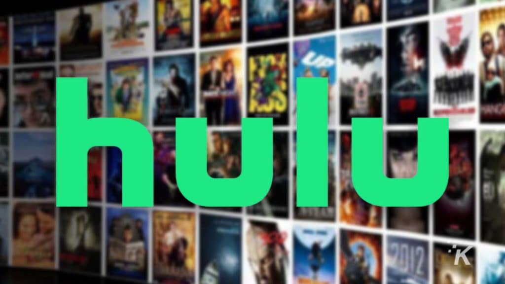 logo hulu sur fond flou