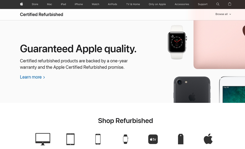 apple certified refurbished