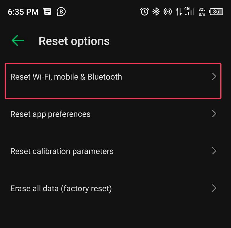 reset bluetooth settings