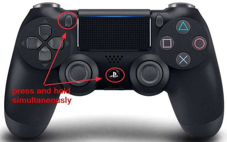 PS4 and share buttons