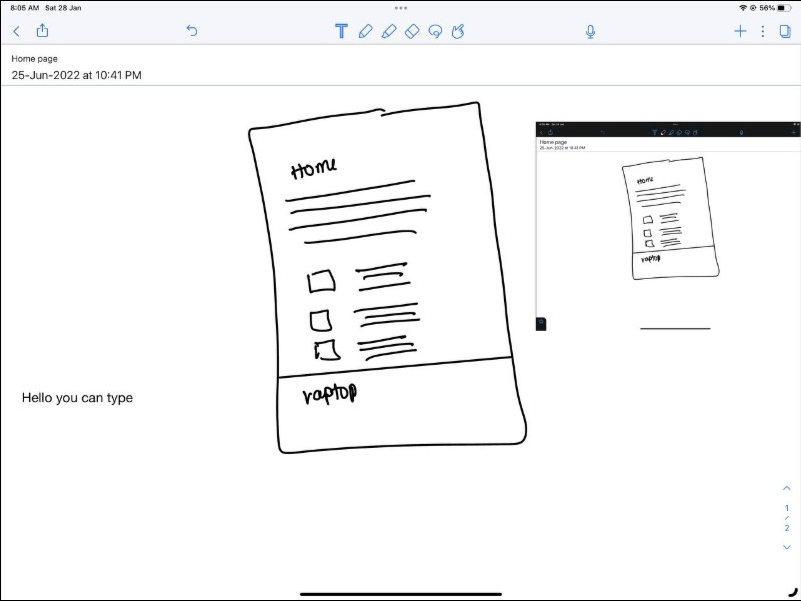 image showing notability writing app for ipad