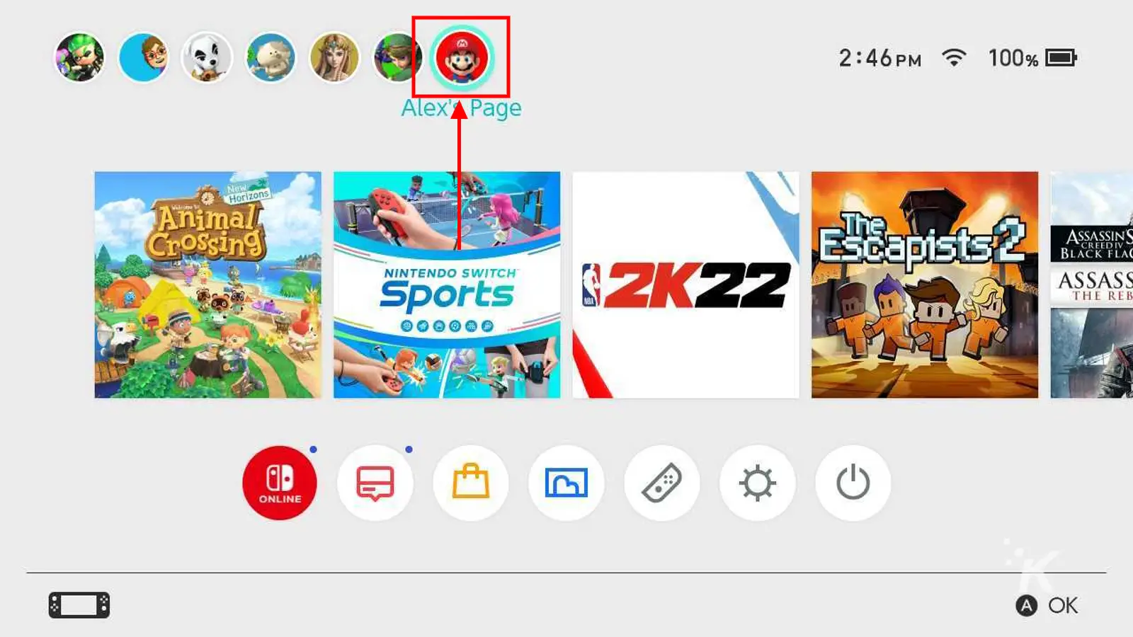 nintendo switch profil resmi