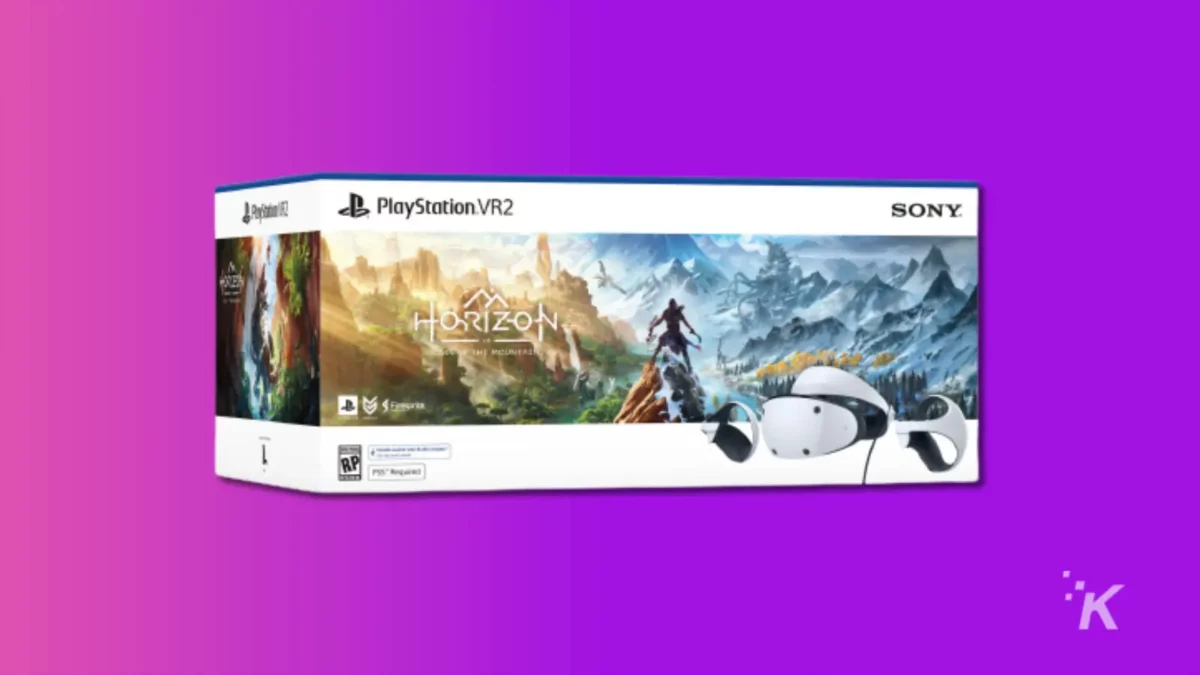 sony ps vr2 horizon caja de paquete llamada de la montaña