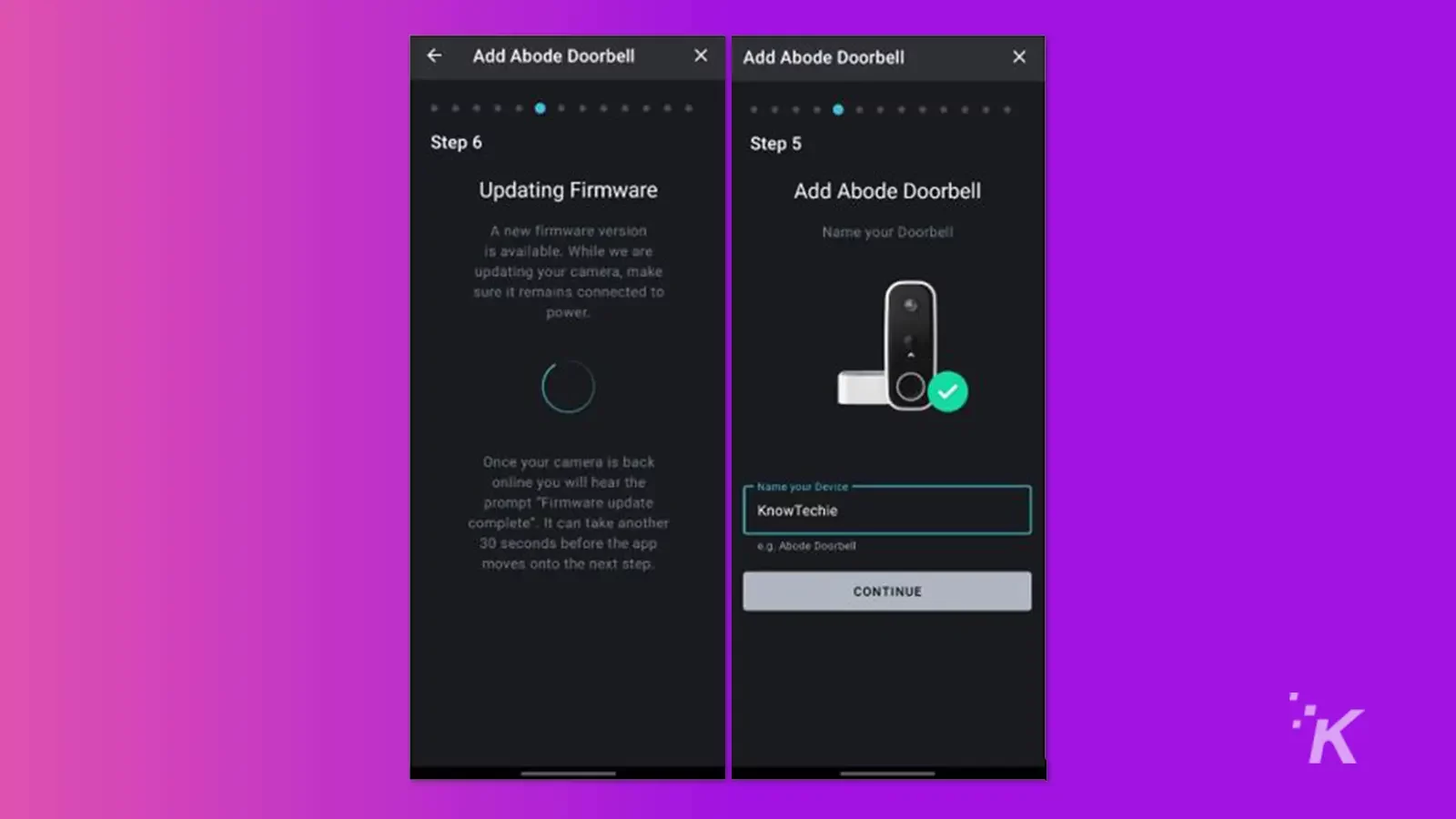 Приложение дверного звонка Adobe