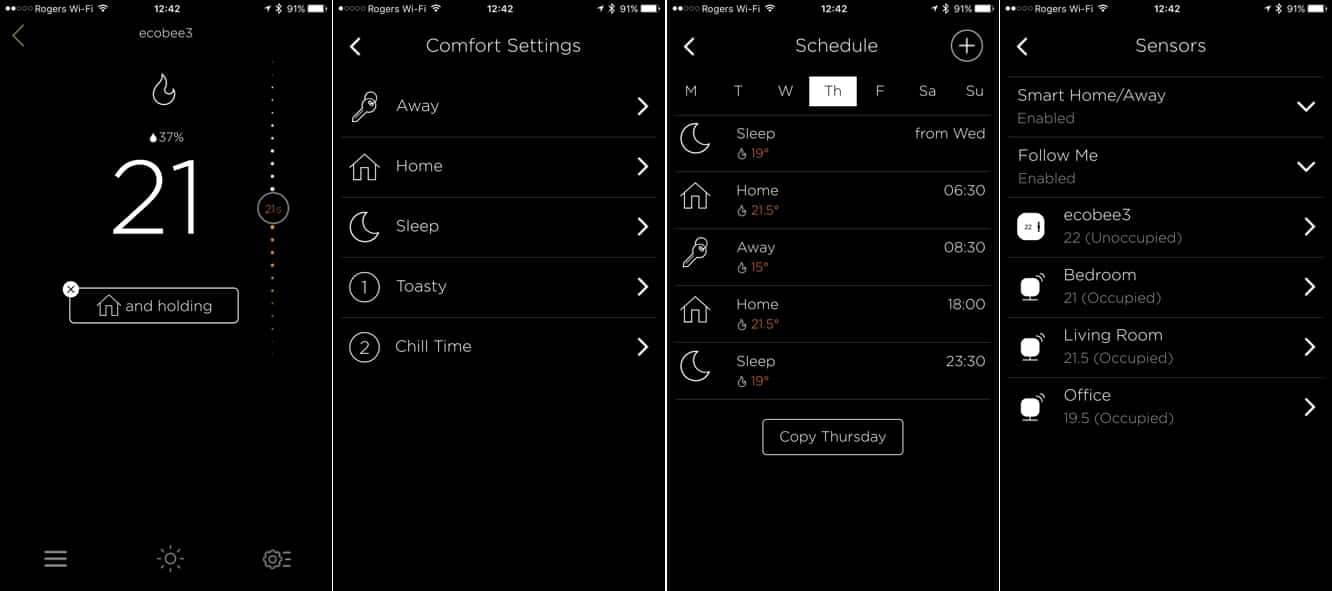 Revisão: termostato Wi-Fi inteligente habilitado para ecobee3 HomeKit